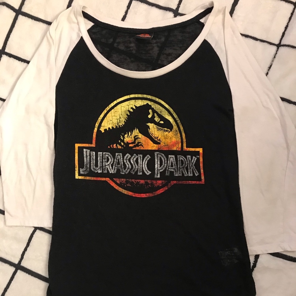 Jurassic Park Baseball Tee